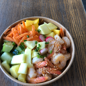 Pokebowl aux crevettes